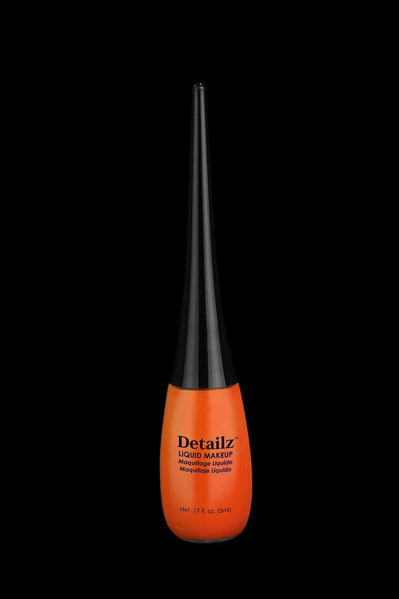 Paradise Detailz Liquid W/Brush Orange, Face Paint, Mehron, tmyers.com - T. Myers Magic Inc.