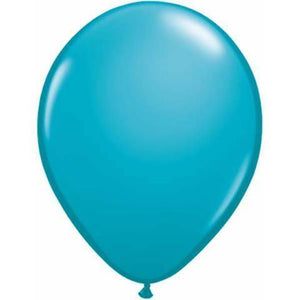 5" Round Qualatex Fashion Tropical Teal-100 Count - tmyers.com