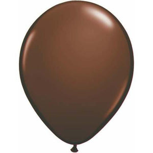 11" Round Qualatex Fashion Chocolate Brown-100 Count - tmyers.com