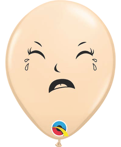 5" Qualatex round Happy/Sad Baby Face - tmyers.com