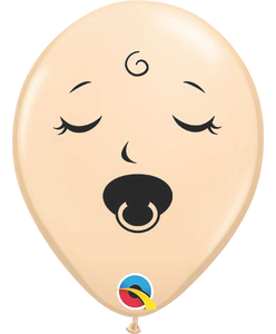 5" Sleeping Pacifier Baby Face Qualatex 100 Count - tmyers.com