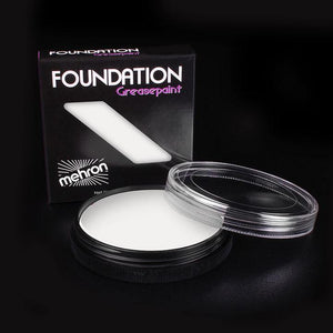  Foundation Grease Paint - White, Clown Makeup, Mehron, tmyers.com - T. Myers Magic Inc.