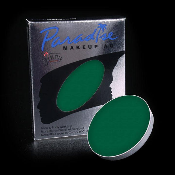  Paradise Palette Refill Single Dark Green, Face Paint, Mehron, tmyers.com - T. Myers Magic Inc.
