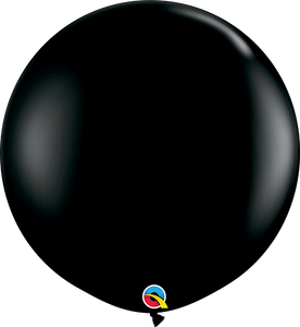 36" Qualatex Fashion Black Round - 2 Count - tmyers.com