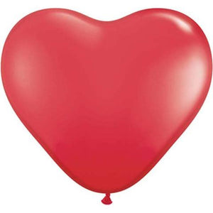 6" Qualatex Heart Standard Red-100 Count - tmyers.com