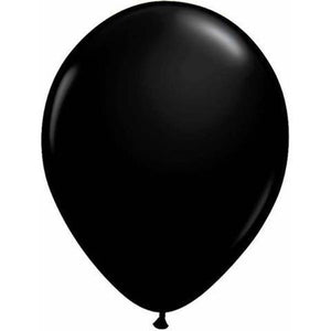 11" Round Qualatex Onyx Black-100 Count - tmyers.com