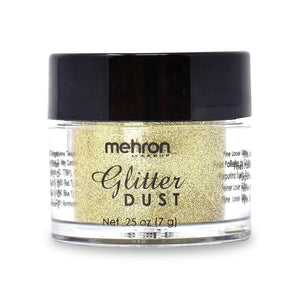 Mehron Glitter Dust Gold, Face Paint, Mehron, tmyers.com - T. Myers Magic Inc.