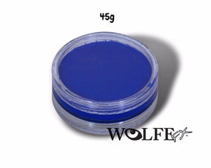  WB Hydrocolor Essentials Cake 45 Gram-Blue, Wolfe Paint, WolfeFX, tmyers.com - T. Myers Magic Inc.