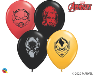 5" Marvel's Characters Face Assortment Qualatex 100 Count - tmyers.com