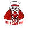  I Met a Clown Today (Male) Stickers 250 Count, Stickers, ClownSupplies.com, tmyers.com - T. Myers Magic Inc.