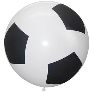 3 foot Round Betalatex Soccer Ball Print 2 Count - tmyers.com