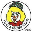  I Met a Clown Today (Female) Stickers 250 ct, Stickers, ClownSupplies.com, tmyers.com - T. Myers Magic Inc.