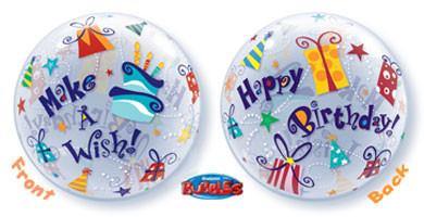  Q Make A Wish Birthday Bubble-1 Count, Bubble, Qualatex, tmyers.com - T. Myers Magic Inc.