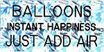 Balloons Instant Happiness Just Add Air-Engraved Tip Pin, Pins, Rocky Five, tmyers.com - T. Myers Magic Inc.