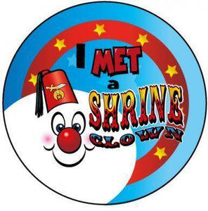 I met a Shrine Clown Stickers 200ct Roll - tmyers.com