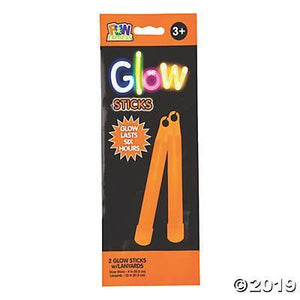 Glow Stick 2 Ct 4" Orange - tmyers.com
