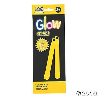 4 Yellow Glow Stick